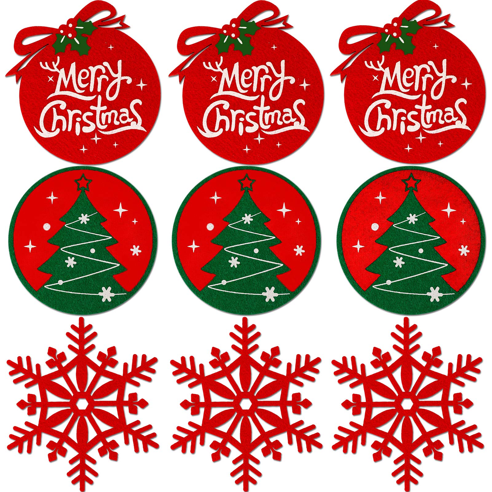 Amazon.co.jp: Konsait 9パック クリスマスホリデーコースター